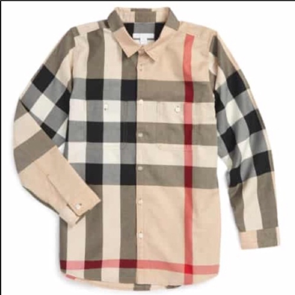 Burberry boys shirt size 6Y